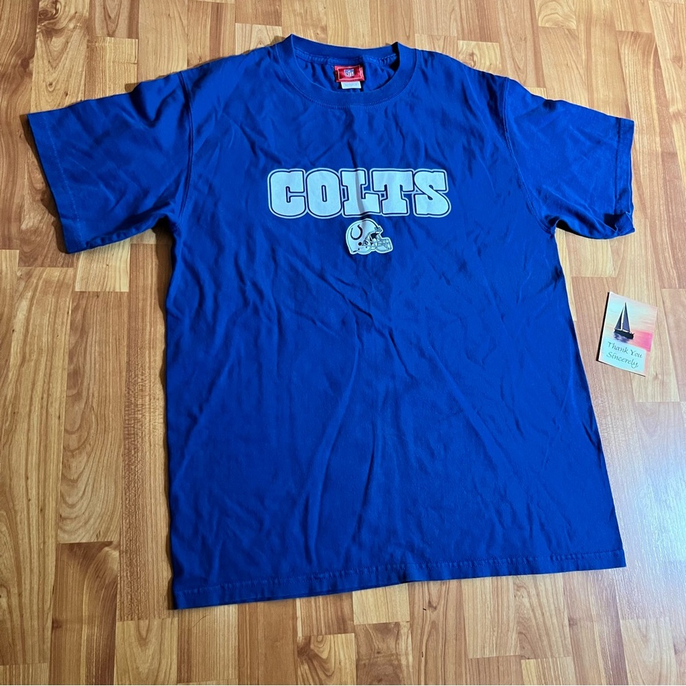 Vintage Indianapolis Colts NFL T-Shirt Blue Mens Size Medium